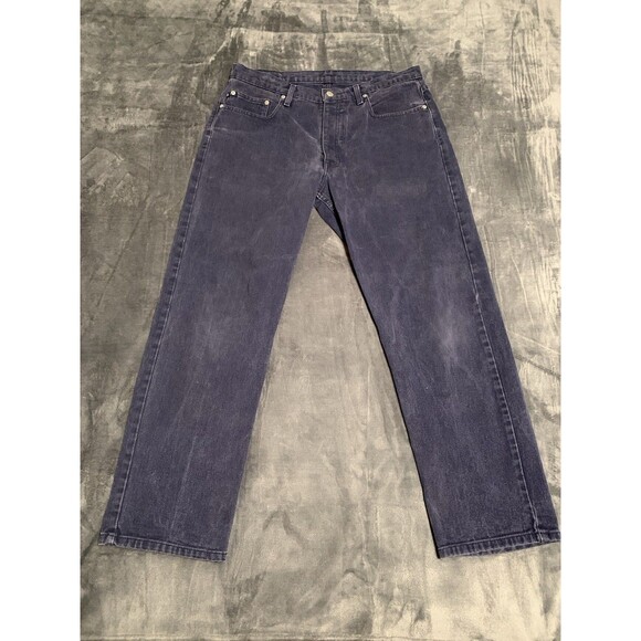 Vitg Ralph Lauren Polo Jeans Co Jeans Mens 36x30 Blue Classic Loose Button‎ Y2K - Picture 1 of 12